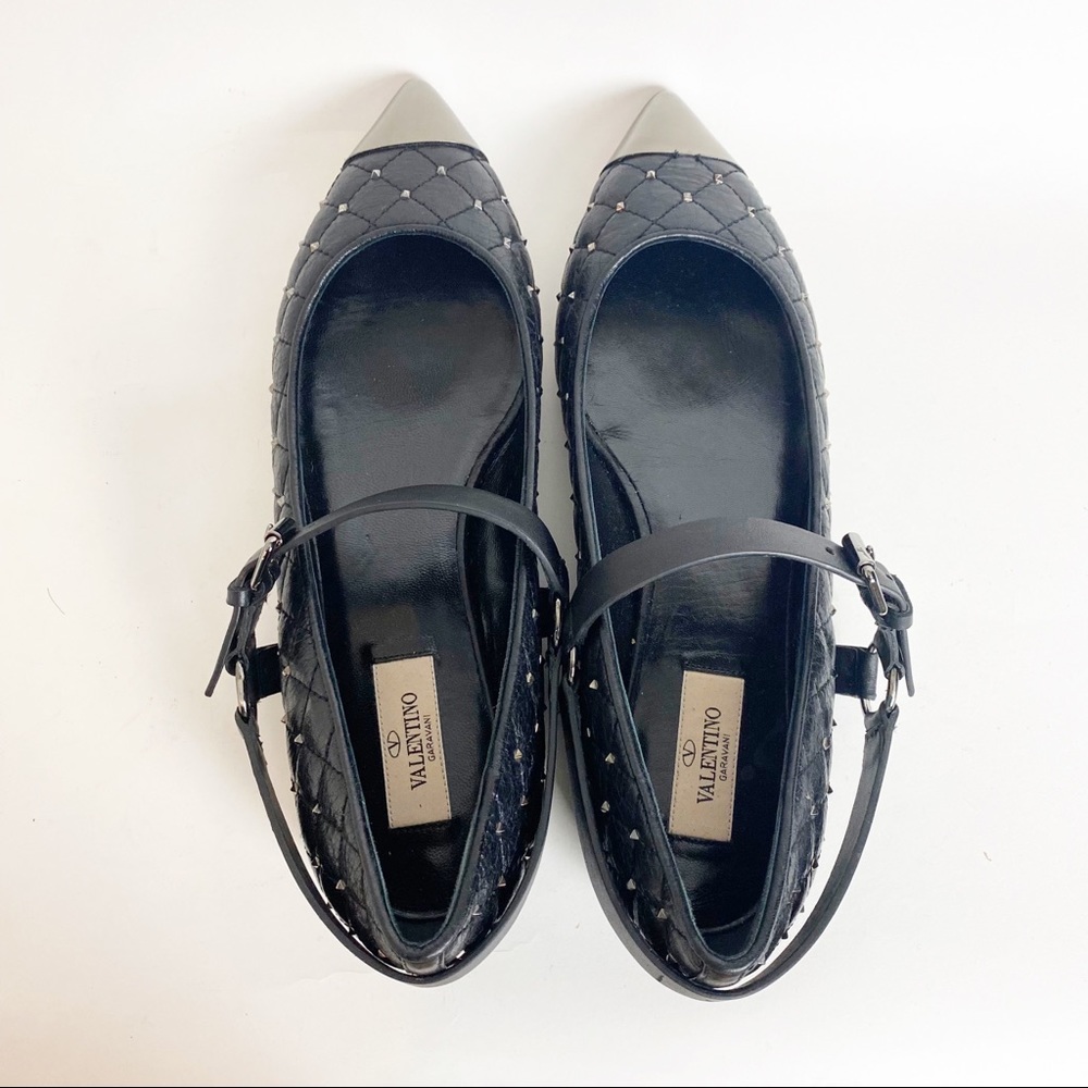 Valentino Rockstud ballet flats size 40 EUC - Picture 4 of 6